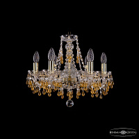 Хрустальная подвесная люстра Bohemia IVELE Crystal 1410/6/160/G/V1003
