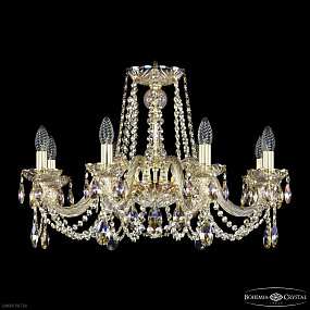 Хрустальная подвесная люстра Bohemia IVELE Crystal 1402/8/240 G M801