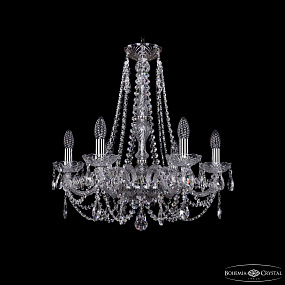 Хрустальная подвесная люстра Bohemia IVELE Crystal 1406/6/195/h-58 Ni