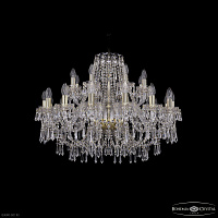 Большая хрустальная люстра Bohemia IVELE Crystal 1403/16+8/300 G