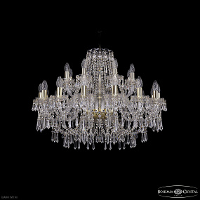 Большая хрустальная люстра Bohemia IVELE Crystal 1403/16+8/300 G