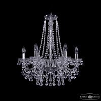 Хрустальная подвесная люстра Bohemia IVELE Crystal 1409/6/195/h-63 Ni