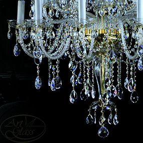 Люстра большая ARTGLASS THEODORA XX. 910x2000 POLISHED