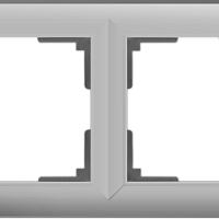 Рамка на 4 поста (серебряный) Werkel WL14-Frame-04