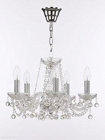 Хрустальная подвесная люстра Bohemia IVELE Crystal 108/5/141 Ni