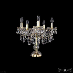 Настольная лампа с хрусталем Bohemia IVELE Crystal 1403L/5/141-39 G