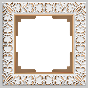 Рамка на 1 пост (белое золото) Werkel WL07-Frame-01