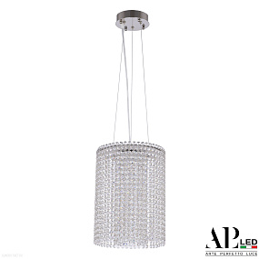 Хрустальный светодиодный подвесной светильник APL LED Sicilia SH01.25.A.LED -DIM.Ni