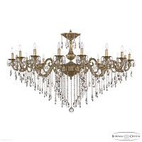 Большая хрустальная люстра Bohemia IVELE Crystal AL79104/16/550 B AG
