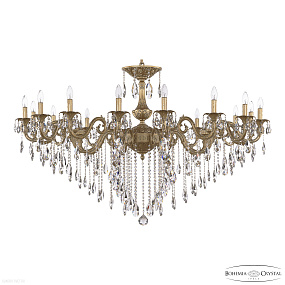 Большая хрустальная люстра Bohemia IVELE Crystal AL79104/16/550 B AG