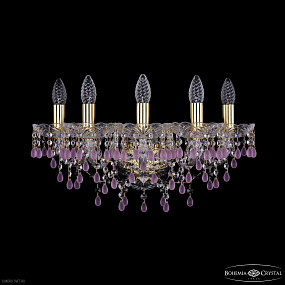Бра с хрусталем Bohemia IVELE Crystal 1410B/5/160/XL G V7010
