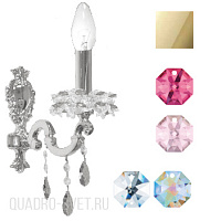 Бра (crystal AB, bordeaux, rosaline) Donolux Divo A1.130/1AB/6/9