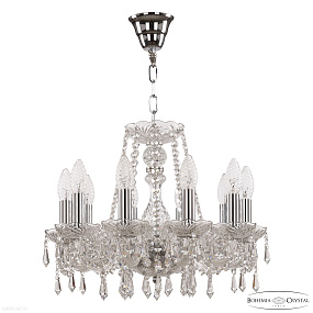 Хрустальная подвесная люстра Bohemia IVELE Crystal 104/10/141 Ni
