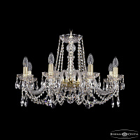 Хрустальная подвесная люстра Bohemia IVELE Crystal 1402/8/240/G