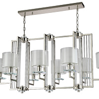 Большая люстра Crystal Lux NICOLAS SP8 L1000 NICKEL/WHITE