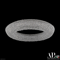 Хрустальная потолочная светодиодная люстра APL LED Rimini S502.0.80.A.4000.Gold