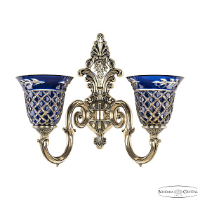 Бра Bohemia Ivele Crystal Verona 7203B13/2/175 GB P2 U Amber-Blue/H-1J