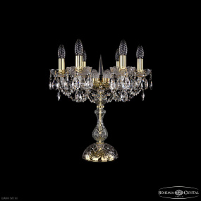 Настольная лампа с хрусталем Bohemia IVELE Crystal 1402L/6/141-47 G