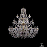 Большая хрустальная люстра Bohemia IVELE Crystal 1409/20+10+5/460/3d G