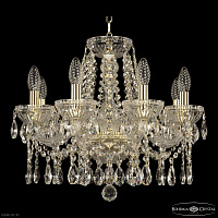 Хрустальная подвесная люстра Bohemia IVELE Crystal 5413/8/165 G Clear/M-1G