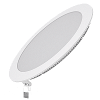 Светодиодный встраиваемый светильник Gauss ультратонкий круглый IP20 18W 2700K