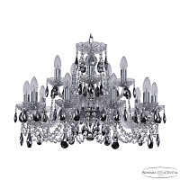 Хрустальная подвесная люстра Bohemia IVELE Crystal 1402/10+5/240 Ni K781
