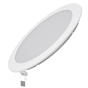 Светодиодный встраиваемый светильник Gauss ультратонкий круглый IP20 18W 2700K