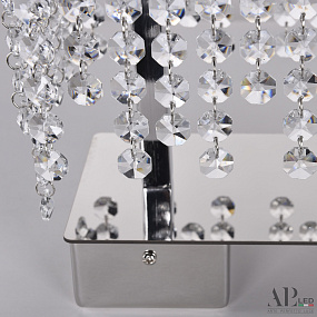 Хрустальная светодиодная настольная лампа APL LED Sicilia SH500.L1.60.B.Ni.4000