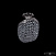 Хрустальная потолочная люстра Bohemia IVELE Crystal 19113/45IV Ni
