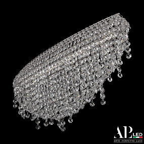 Хрустальная потолочная светодиодная люстра APL LED Rimini S505.0.60.B.4000