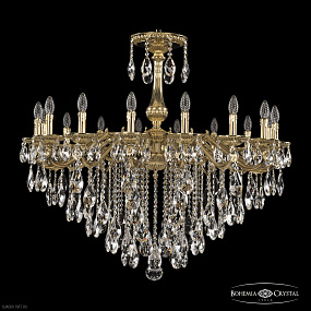 Большая хрустальная люстра Bohemia Ivele Crystal 75102/16/360 B G