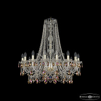 Большая хрустальная люстра Bohemia IVELE Crystal 1411/16/300/h-90 G K777