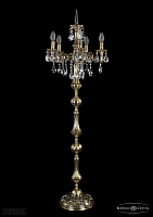 Литой торшер с хрусталем Bohemia IVELE Crystal 7000/5/125-134/B/GB