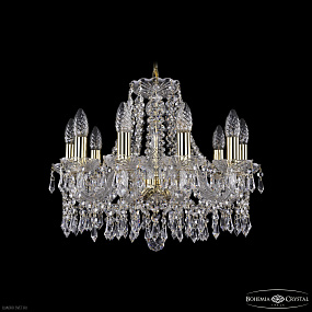 Хрустальная подвесная люстра Bohemia IVELE Crystal 1403/10/160 G