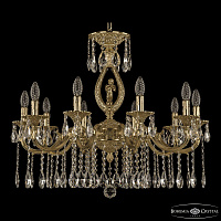 Подвесная хрустальная люстра Bohemia Ivele Crystal Verona 72401/10/250 A G FA4M