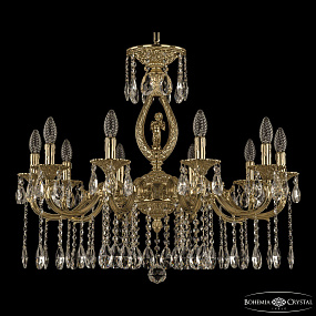 Подвесная хрустальная люстра Bohemia Ivele Crystal Verona 72401/10/250 A G FA4M