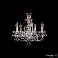 Хрустальная подвесная люстра Bohemia IVELE Crystal 1402/5/141/G/Balls/Tube
