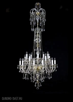 Большая хрустальная люстра ArtGlass THEODORA XX. 910x2000 POLISHED CE