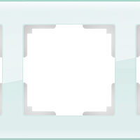 Рамка на 3 поста (натуральное стекло) Werkel WL01-Frame-03
