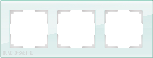 Рамка на 3 поста (натуральное стекло) Werkel WL01-Frame-03