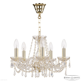 Хрустальная подвесная люстра Bohemia IVELE Crystal 104/5/141 G