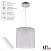 Хрустальный светодиодный подвесной светильник APL LED Sicilia SH01.35.A.LED -DIM.Ni
