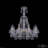 Хрустальная подвесная люстра Bohemia IVELE Crystal 1403/10/240/XL-75 G