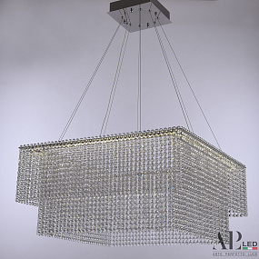 Хрустальная подвесная светодиодная люстра APL LED Sicilia SH04.71.C.Ni.4000