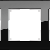 Рамка на 3 поста (черный) Werkel WL01-Frame-03