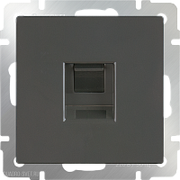 Телефонная розетка  RJ-11  (серо-коричневый) Werkel WL07-RJ-11