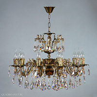 Люстра большая AMBIENTE Granada 2118/10 PB Tear Drop