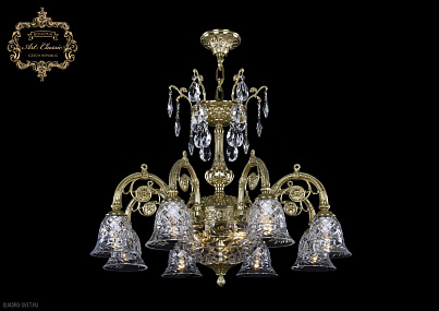 Хрустальная подвесная люстра Bohemia Art Classic 31.14.8.KR175SP.250IT.G.Sp.Clear.1B