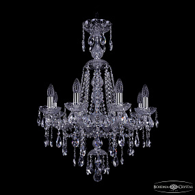 Хрустальная подвесная люстра Bohemia IVELE Crystal 1415/8/200/XL-76 Ni