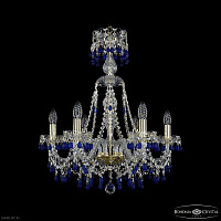 Хрустальная подвесная люстра Bohemia IVELE Crystal 1410/6/195/XL-66 G V3001